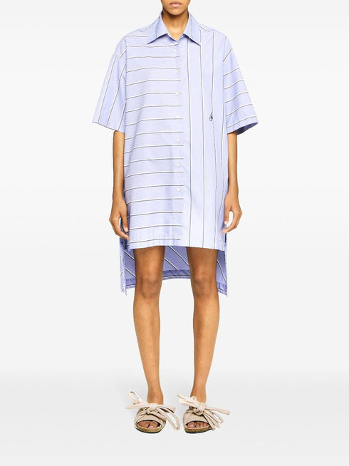 JW ANDERSON STRIPED SHIRT DRESS